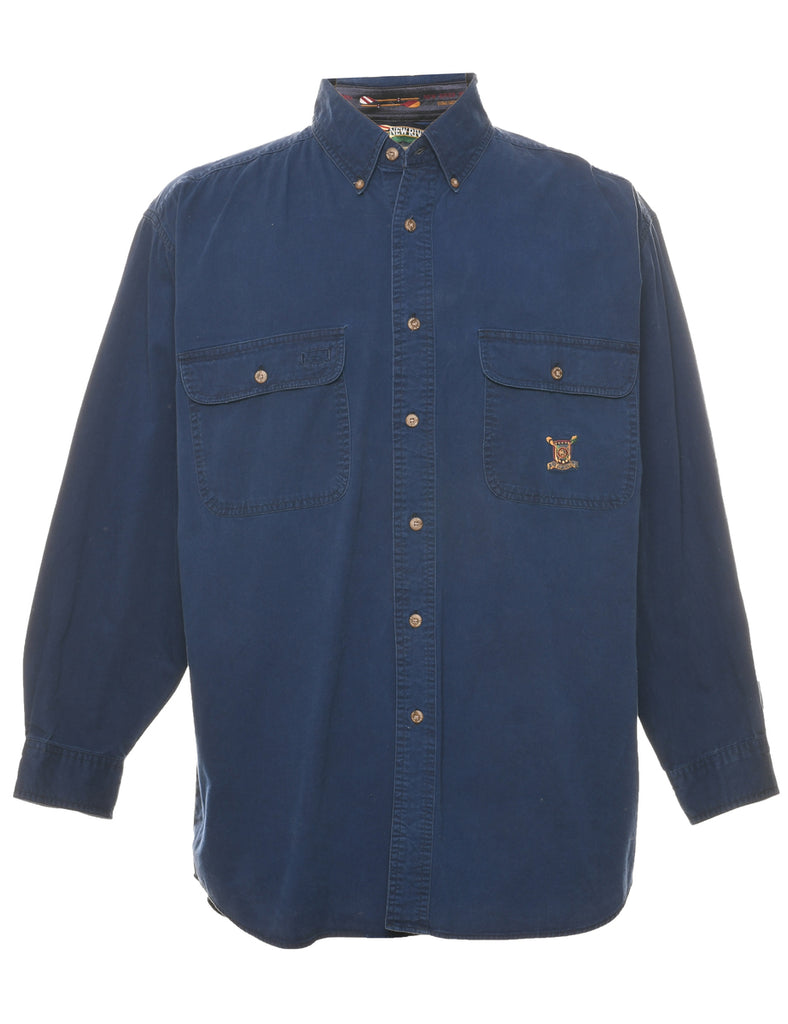 Long Sleeved Denim Shirt - L