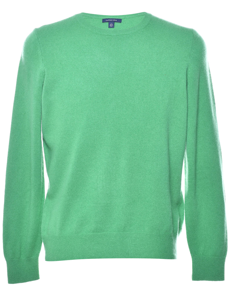 Long Sleeved Green Jumper - L