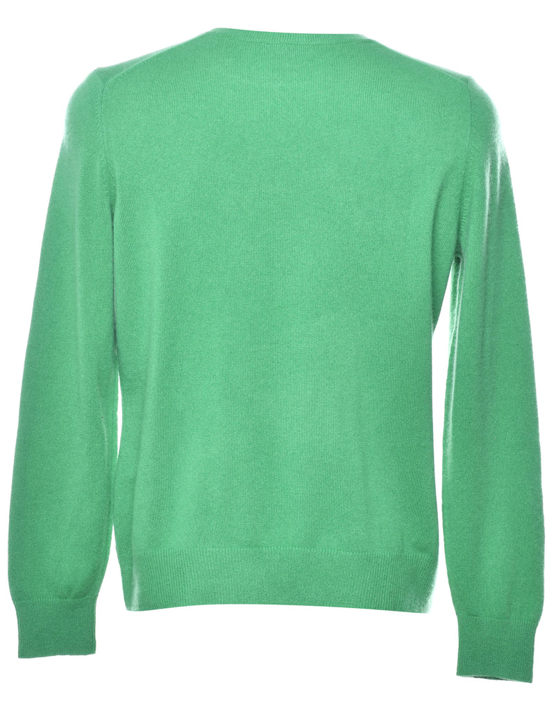 Long Sleeved Green Jumper - L