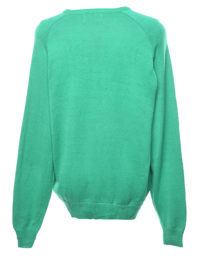 Long Sleeved Green Jumper - XL