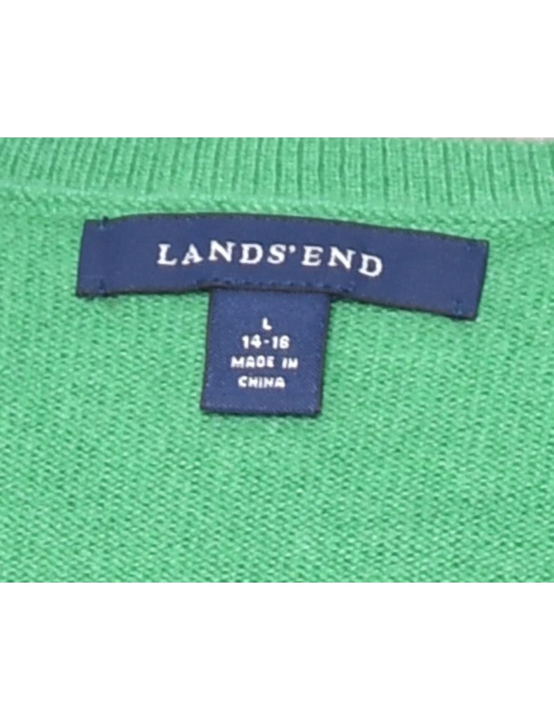 Long Sleeved Green Jumper - L