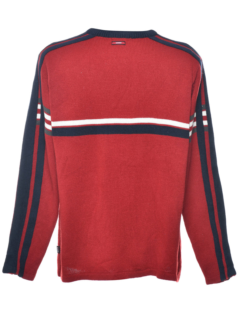 Long Sleeved Maroon Jumper - L