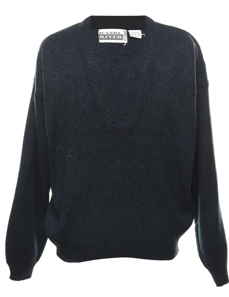 Long Sleeved Navy Jumper - XL