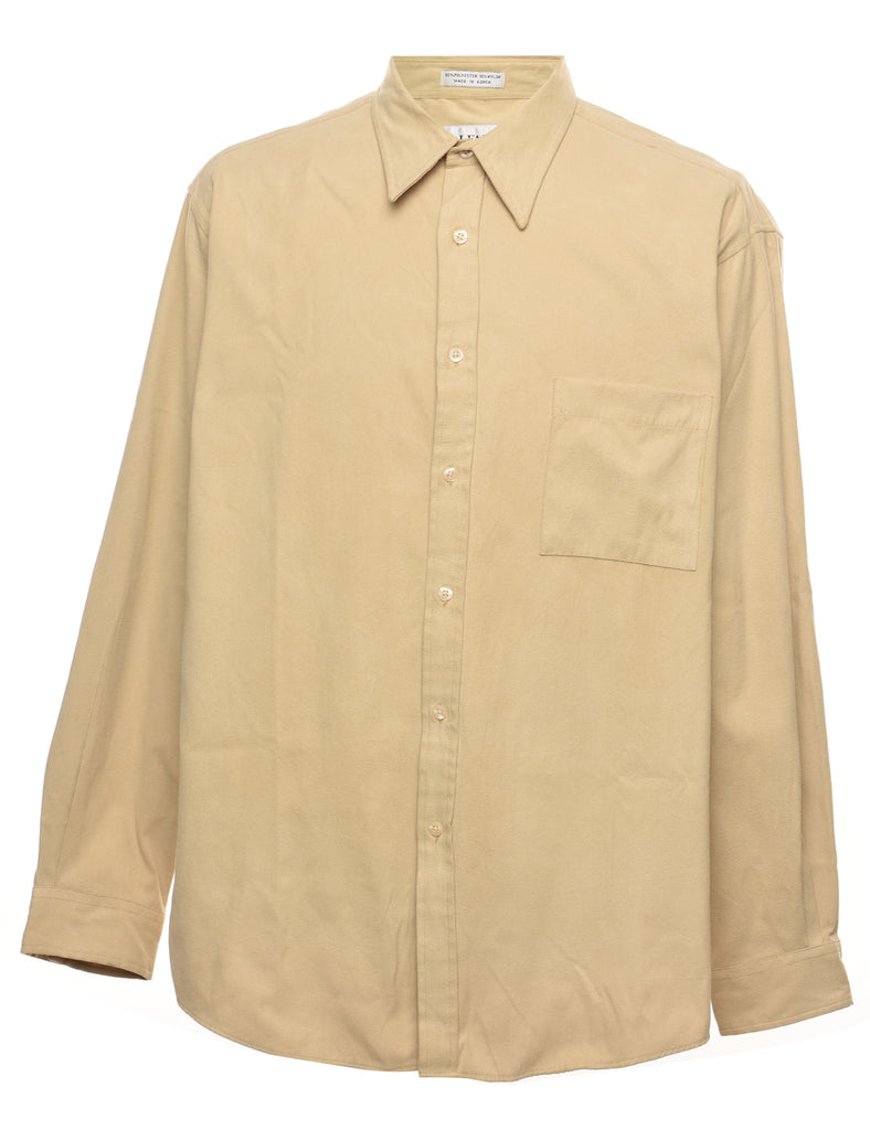 Long-Sleeved Pale Yellow Shirt - XL