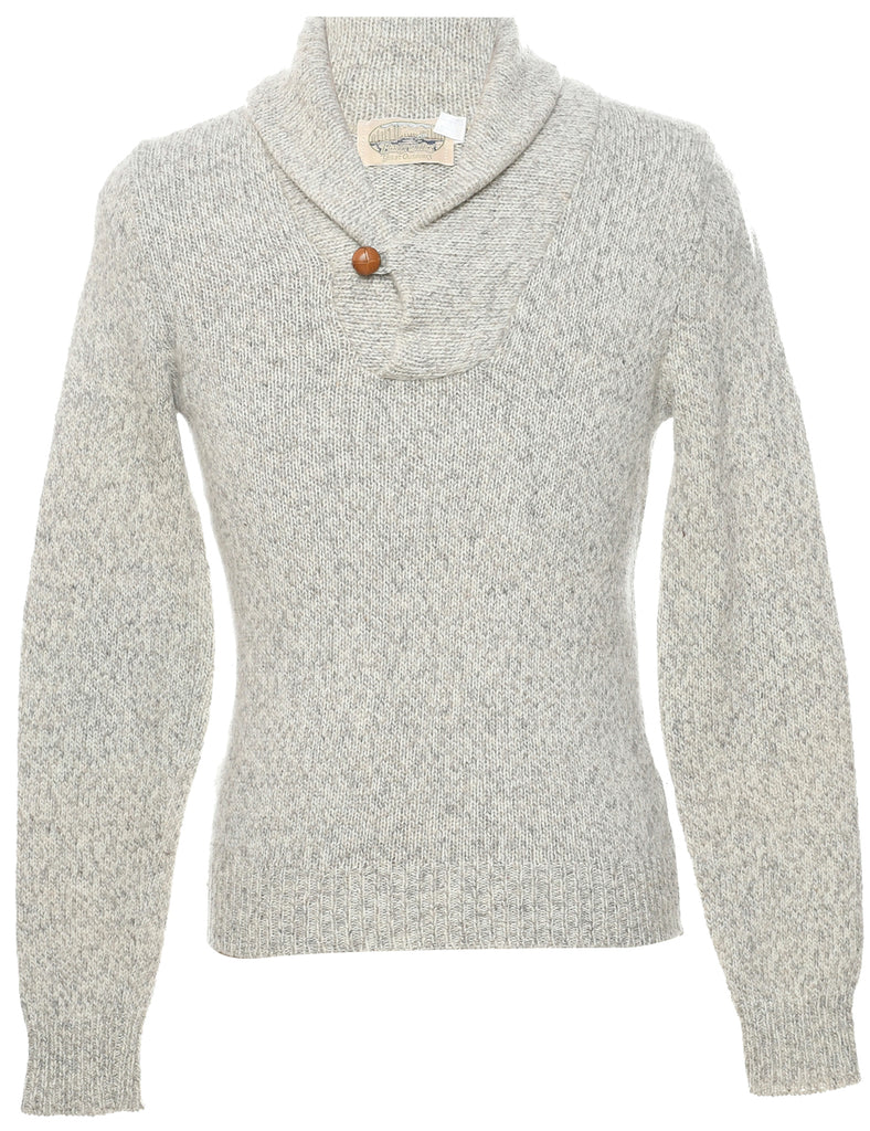 Marl Grey Jumper - S