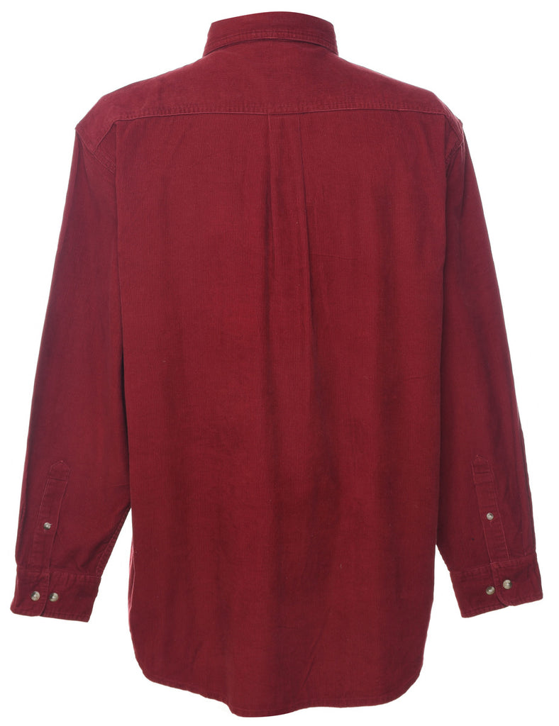 Maroon Corduroy Shirt - L