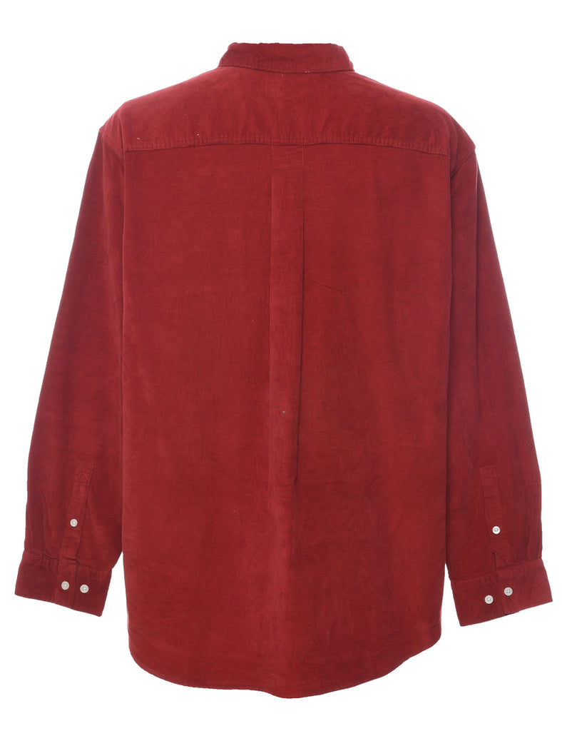 Maroon Corduroy Shirt - XL