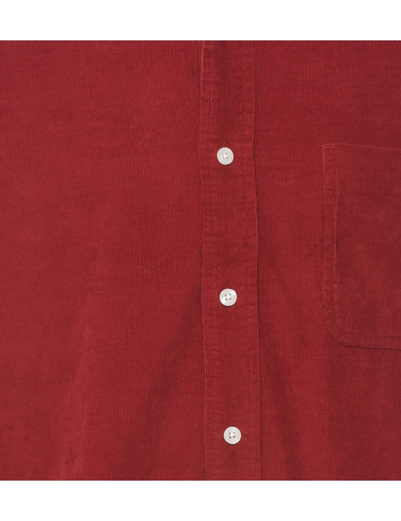 Maroon Corduroy Shirt - XL