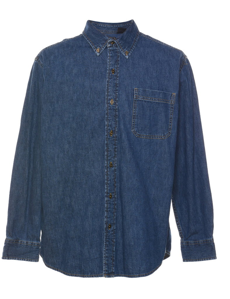 Medium Wash Denim Shirt - M