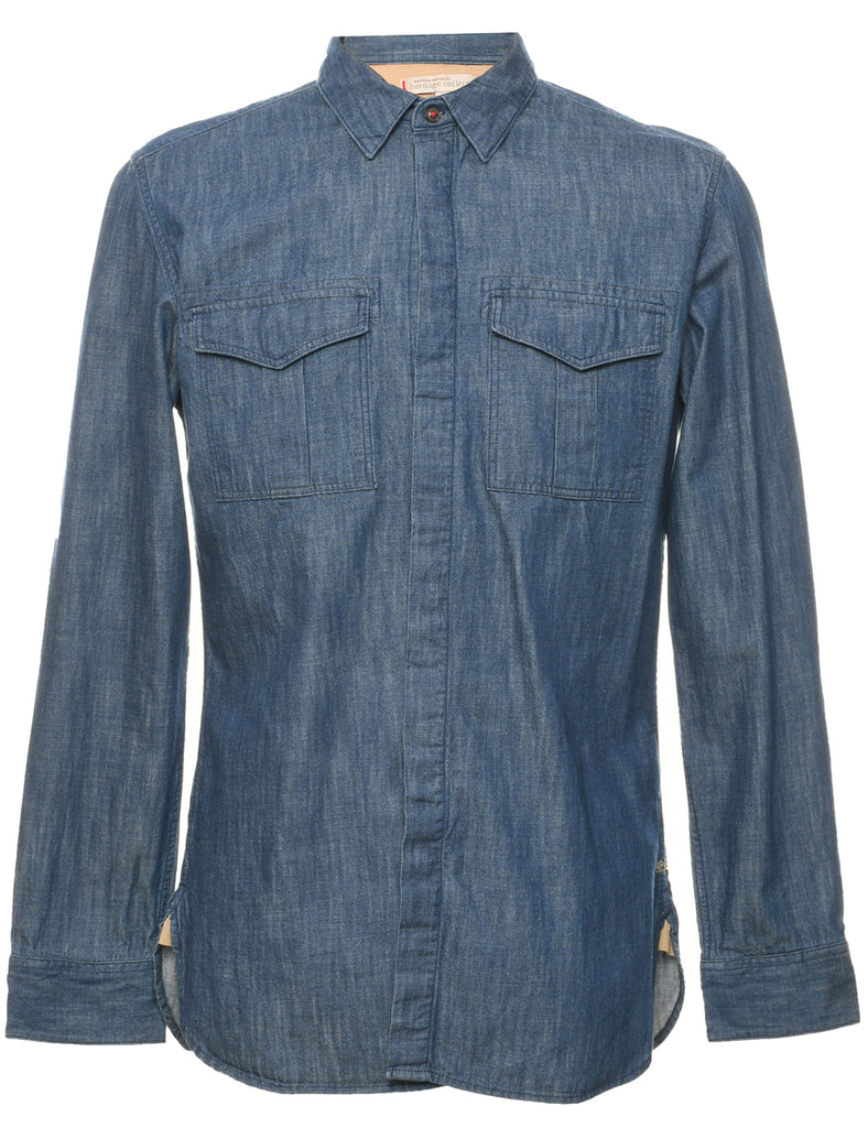 Medium Wash Denim Shirt - M