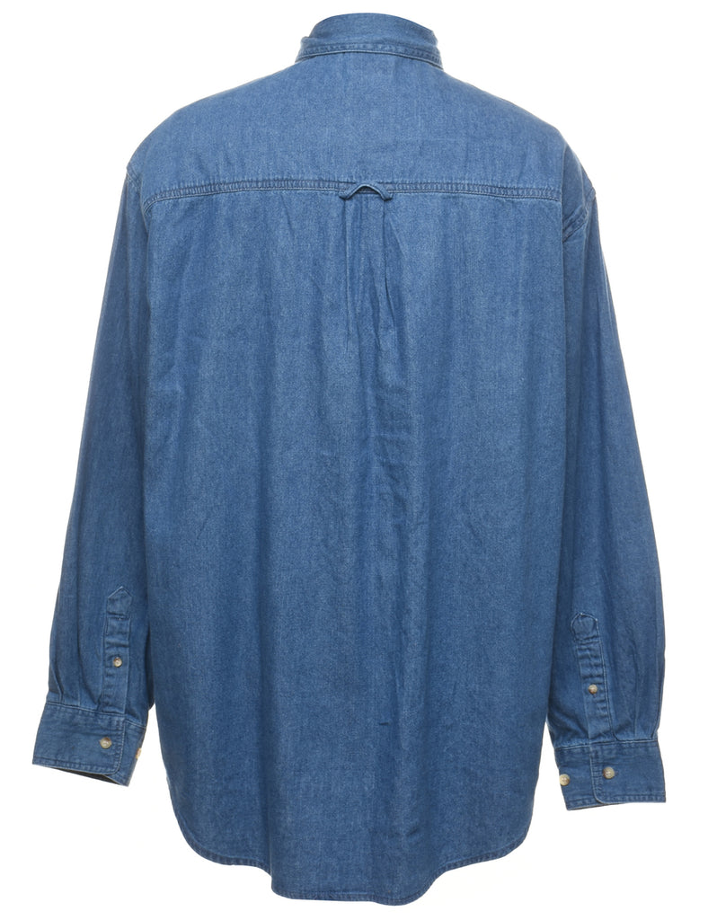 Medium Wash Denim Shirt - L