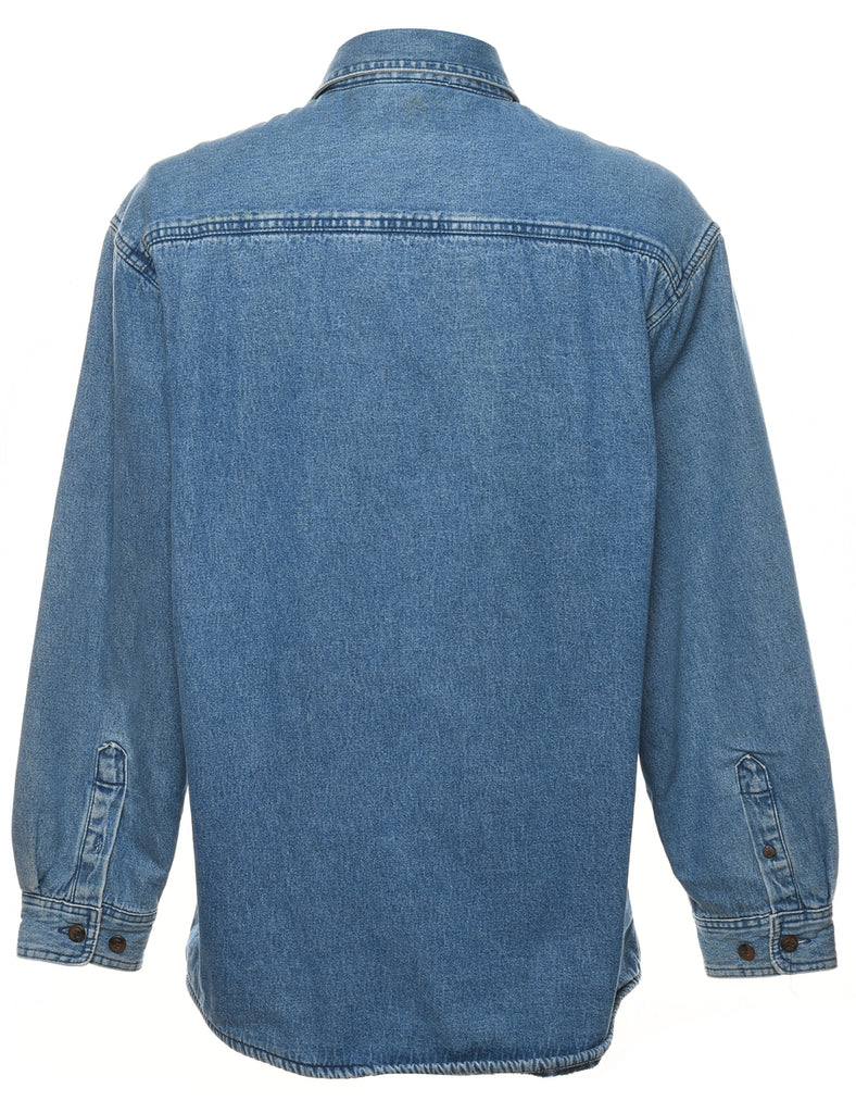 Medium Wash Denim Shirt - L