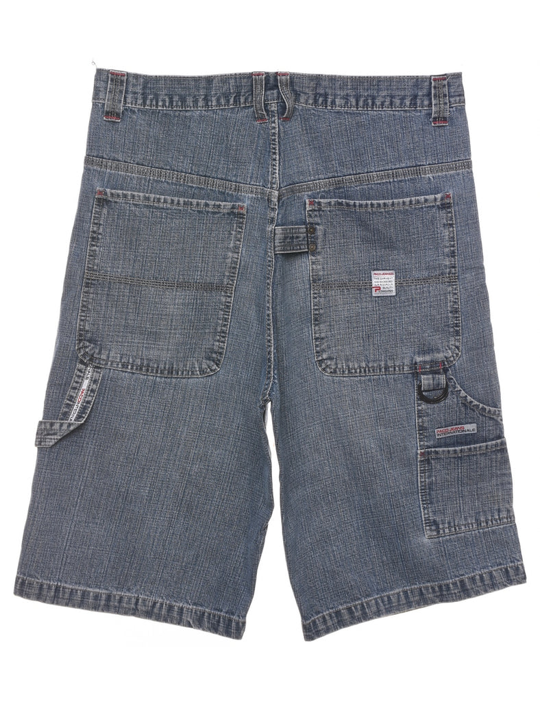 Medium Wash Denim Shorts - W36 L13