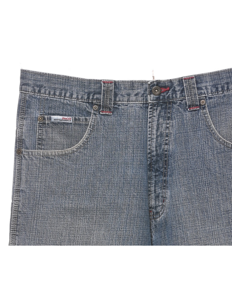 Medium Wash Denim Shorts - W36 L13