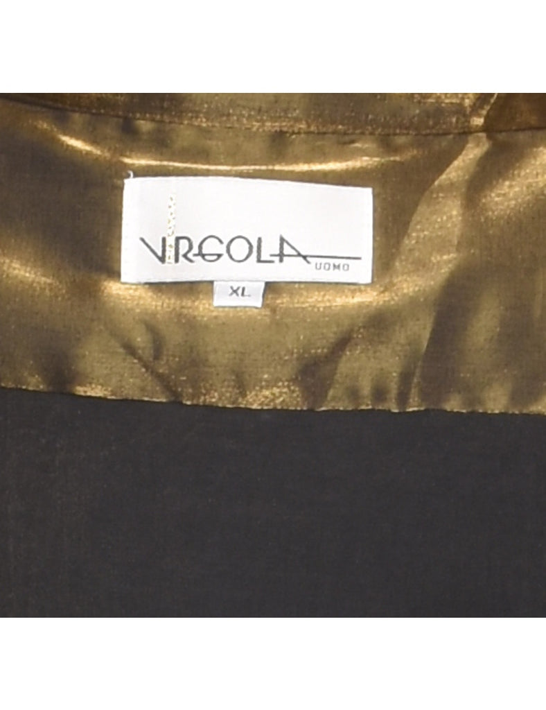 Metallic Olive Green Shirt - XL