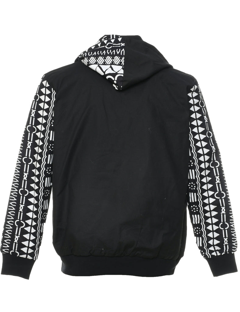 Monochrome Hooded Jacket - M