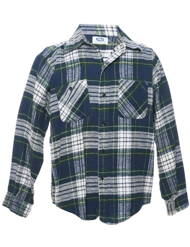 Mr. Leggs Checked Multi-Colour Flannel Shirt - L