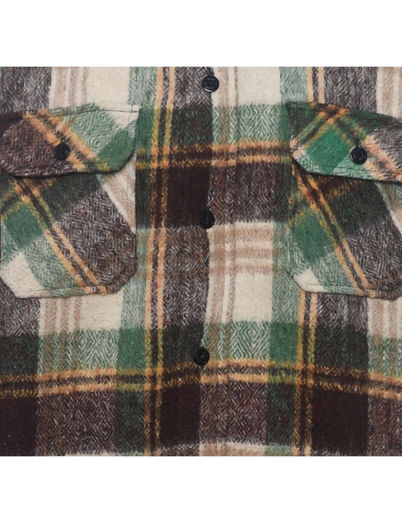 Multi-colour Checked Flannel Shirt - L