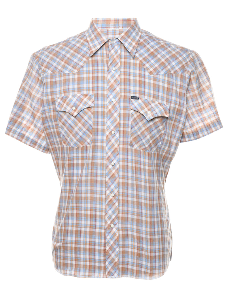 Multi-colour Checked Western Shirt - L