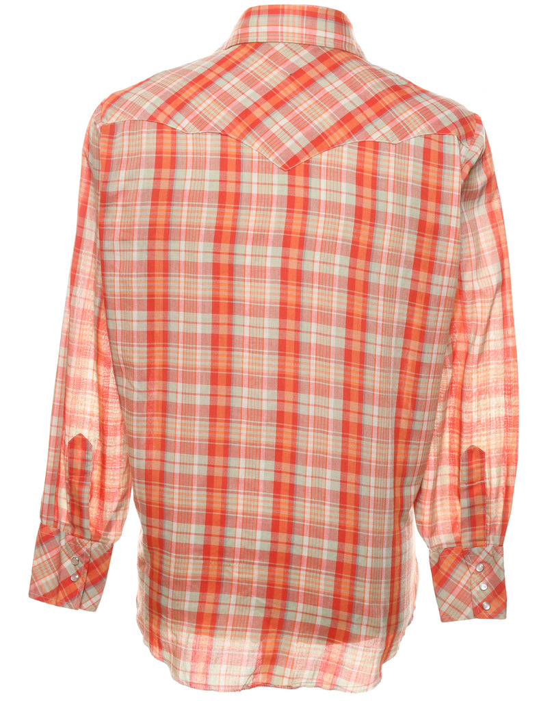 Multi-colour Checked Western Shirt - L