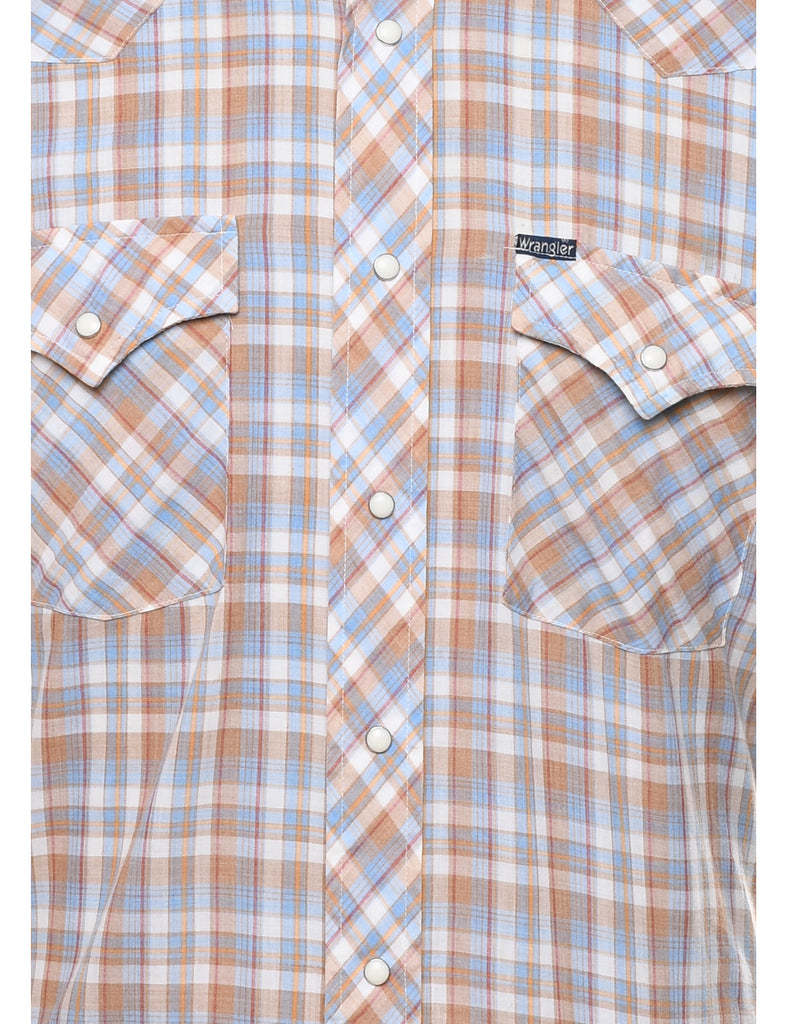 Multi-colour Checked Western Shirt - L