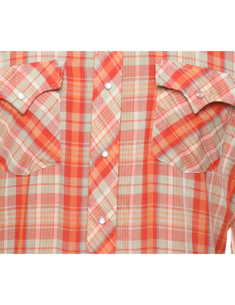 Multi-colour Checked Western Shirt - L