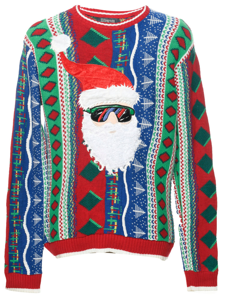 Multi-colour Christmas Jumper - M