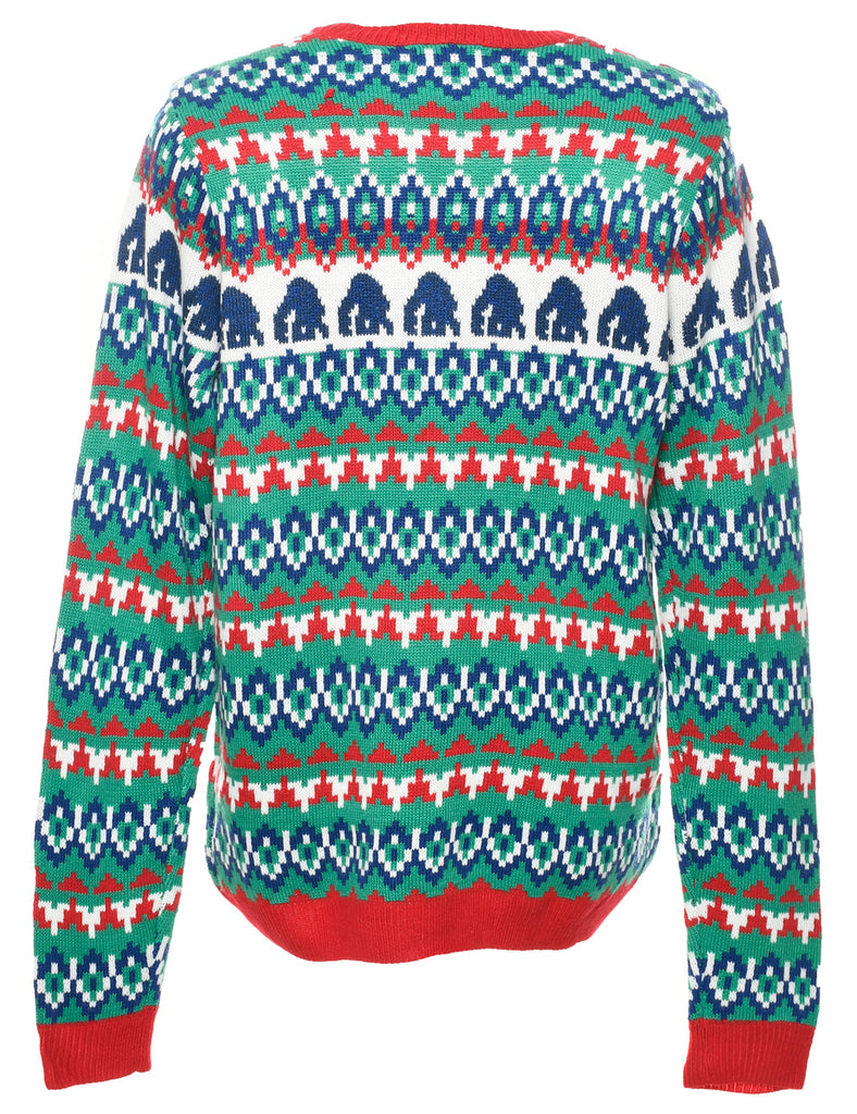 Multi-colour Christmas Jumper - L