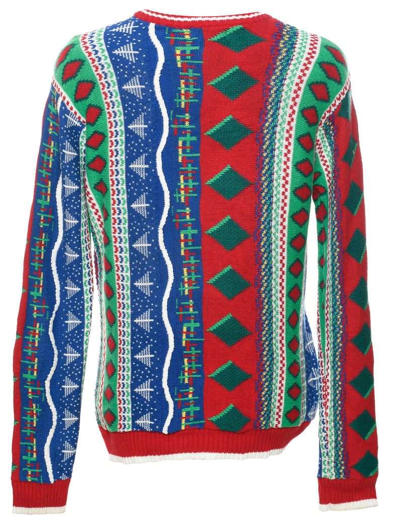 Multi-colour Christmas Jumper - M