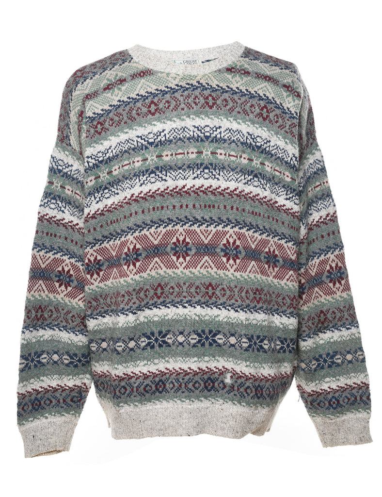 Multi-colour Nordic Jumper - XL