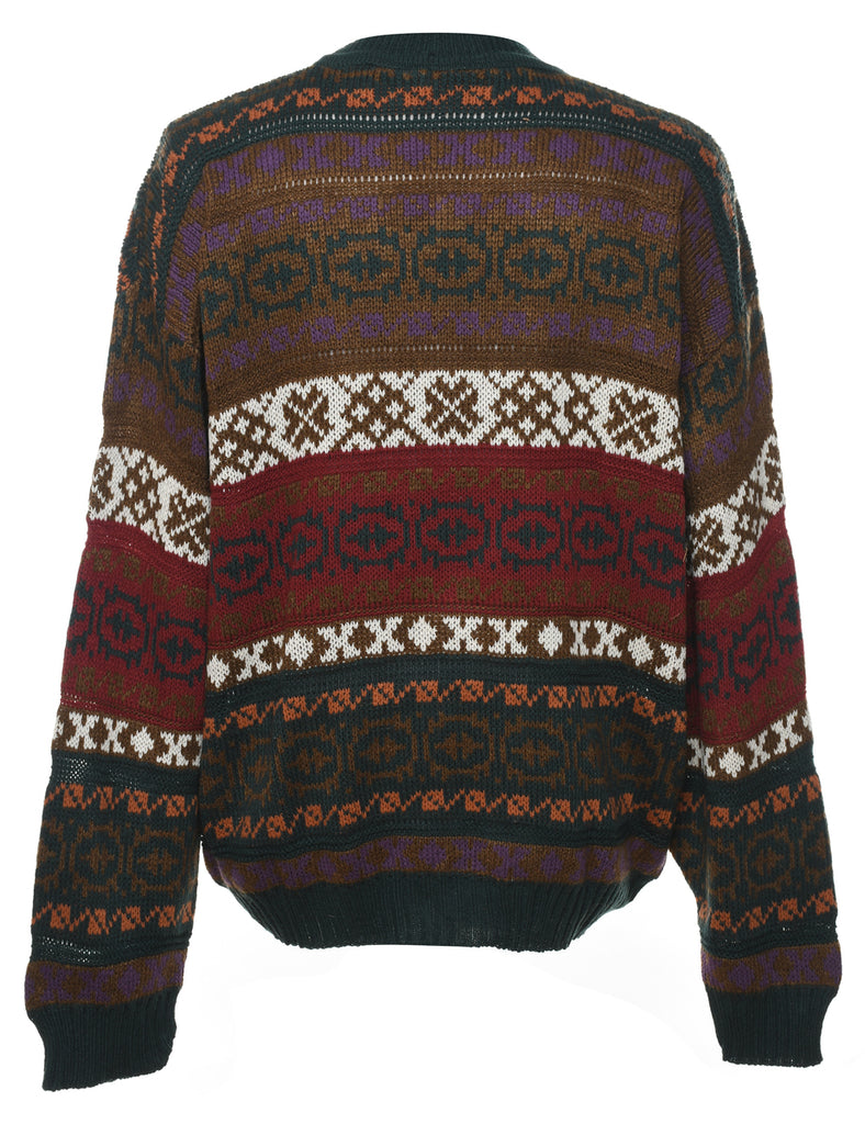 Multi-colour Nordic Jumper - M