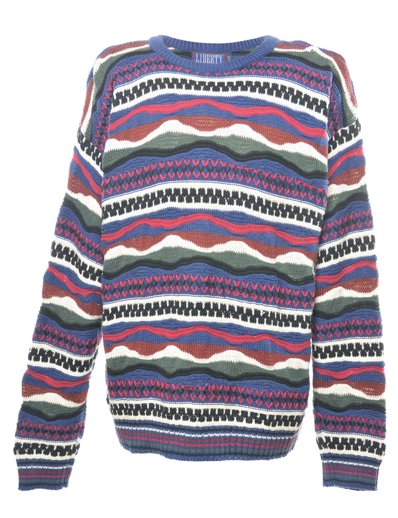 Multi-colour Patterned Jumper - XL