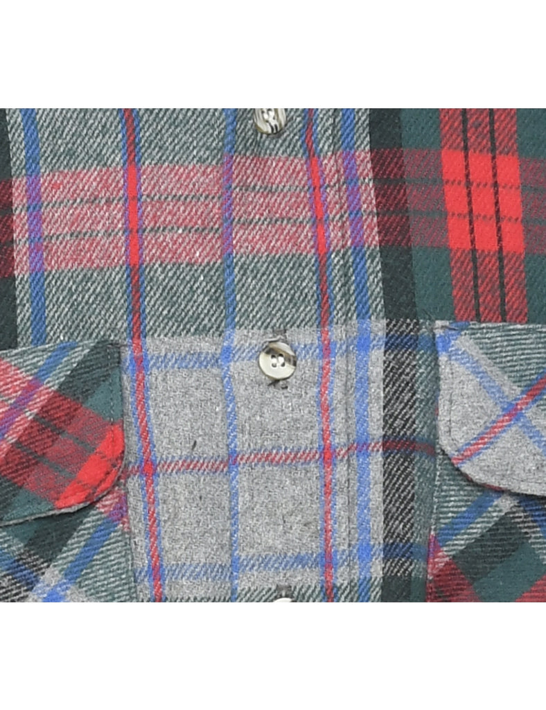 Multi-colour Plaid Shirt - M