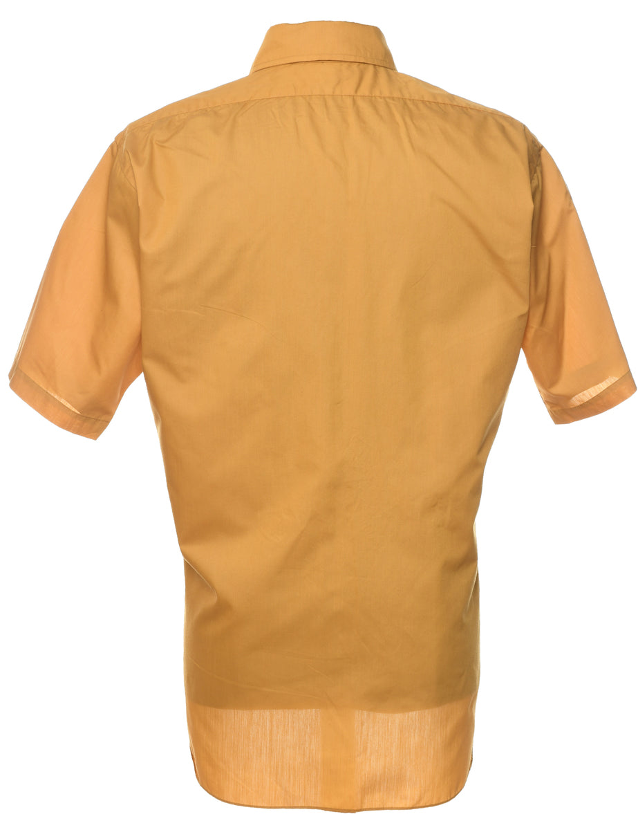 Men's Mustard Classic 1970s Shirt Yellow, L