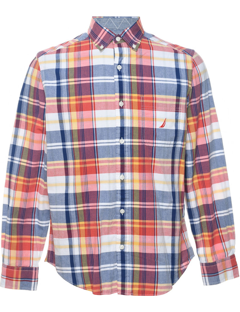 Nautica Checked Multi-Colour Flannel Shirt - S