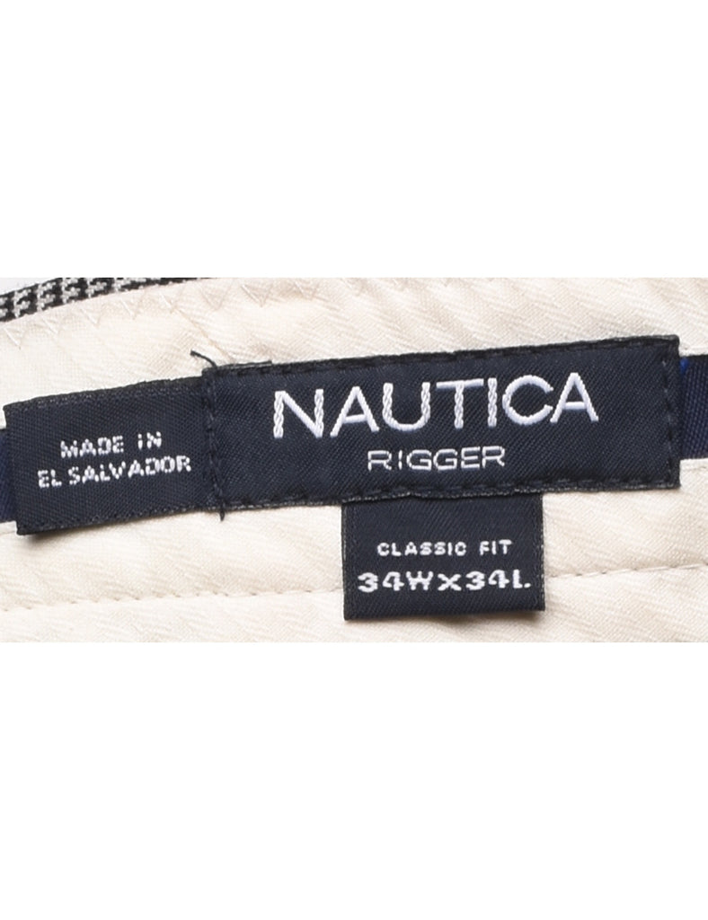 Nautica Checked Pattern Trousers - W34 L34