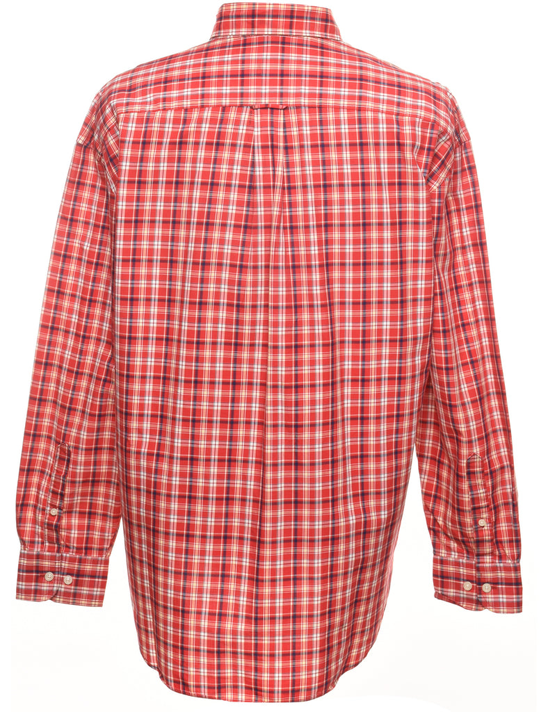 Nautica Checked Red Shirt - XL