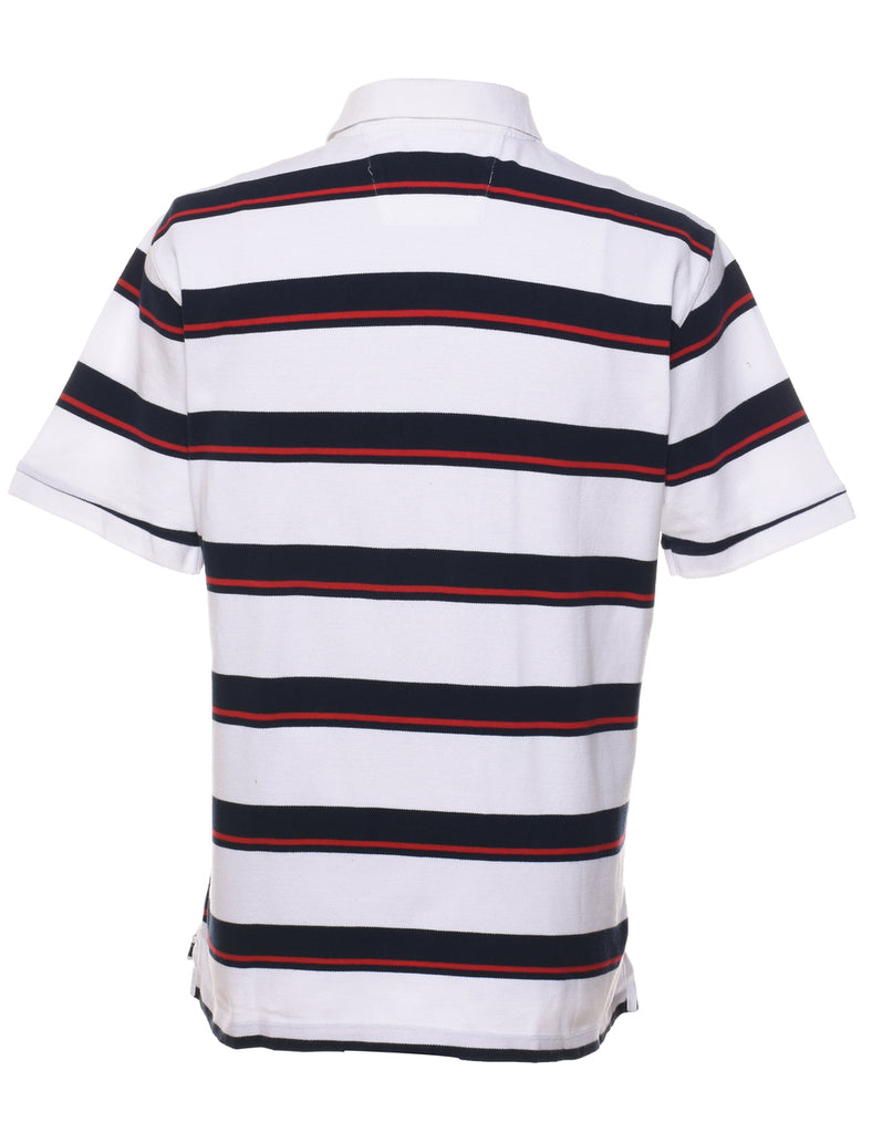 Nautica Navy, Red & White Polo Shirt - L