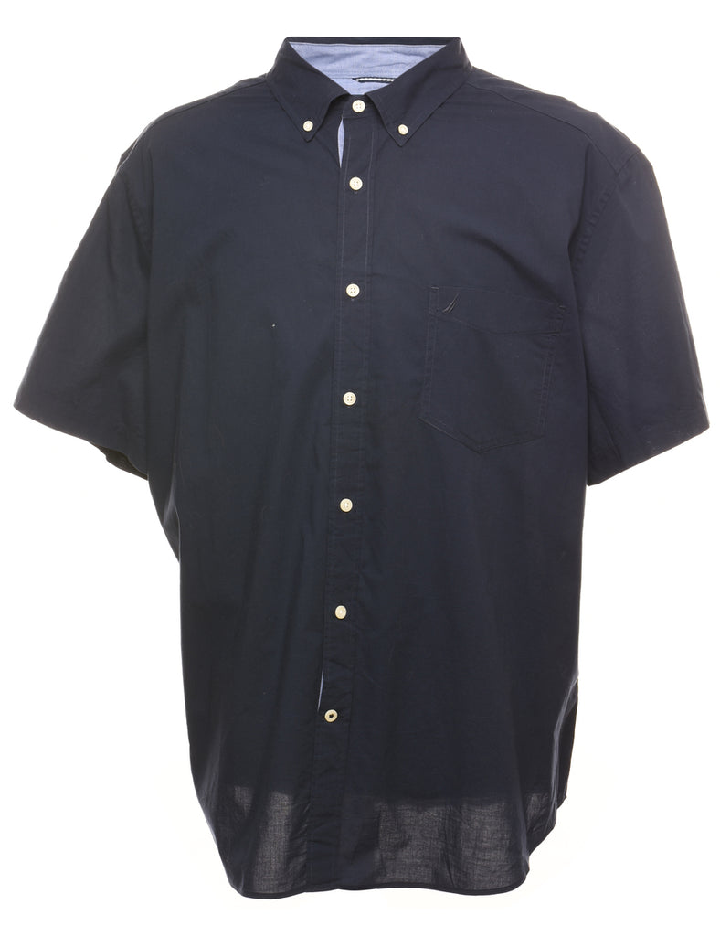 Nautica Short Sleeve Navy Shirt - XXL