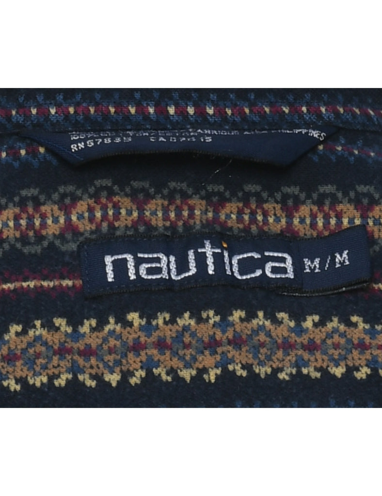 Nautica Striped Pattern Shirt - M