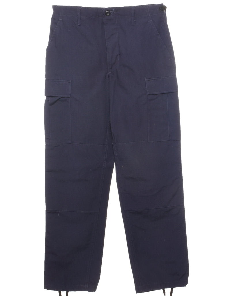 Navy Classic Cargo Trousers - W31 L31