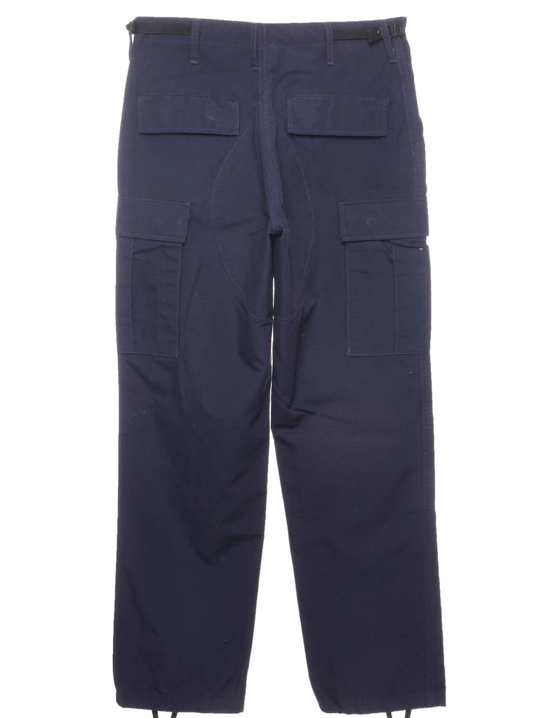 Navy Classic Cargo Trousers - W31 L31