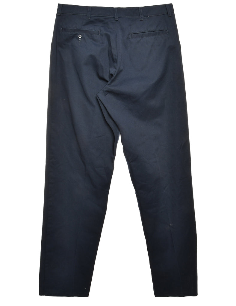 Navy Classic Chino Style Trousers - W35 L36