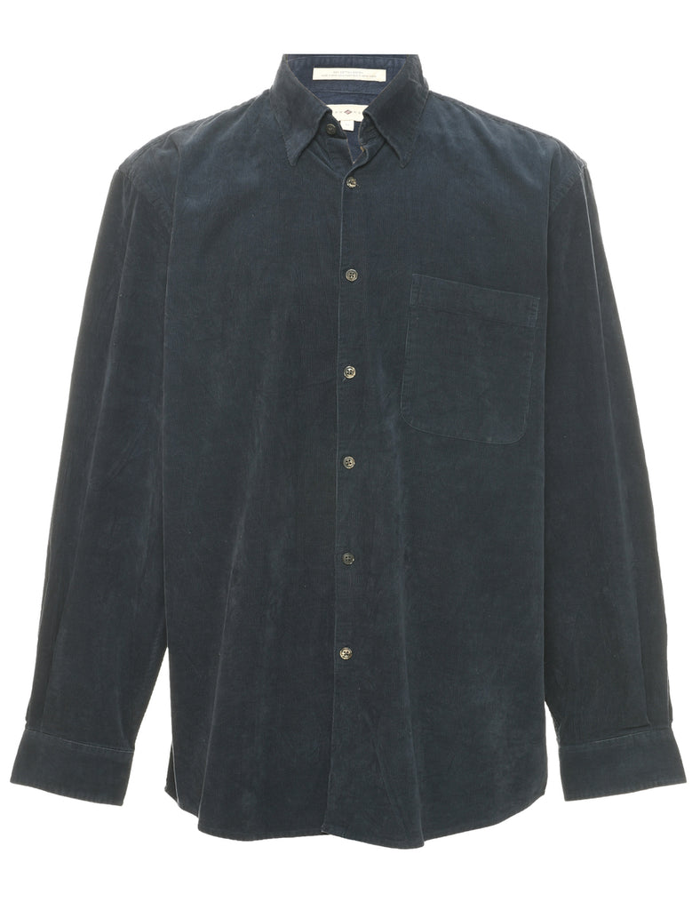 Navy Corduroy Shirt - M