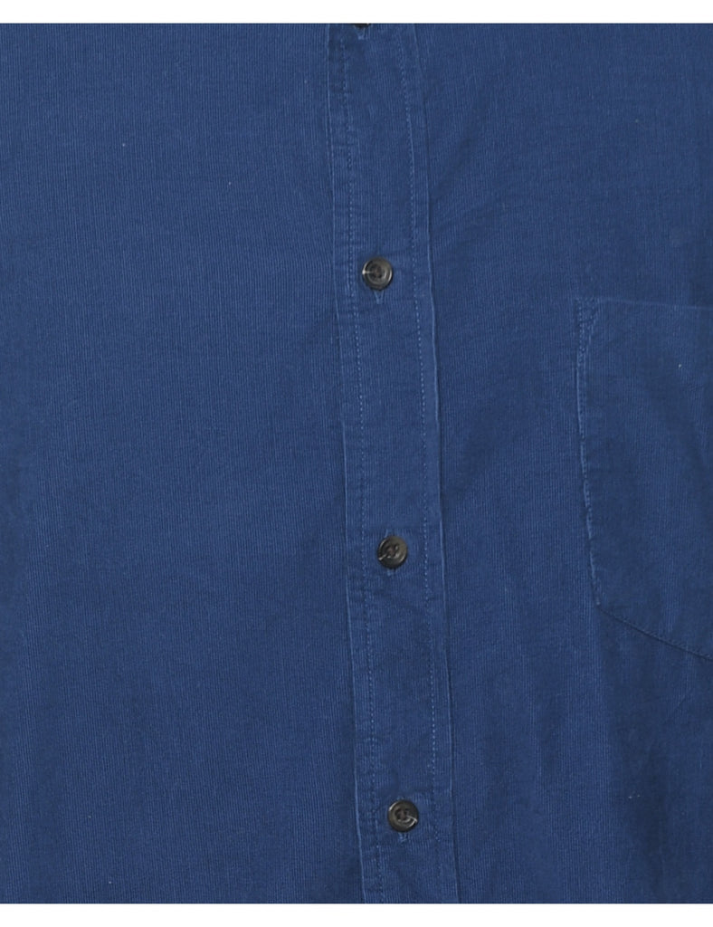 Navy Corduroy Shirt - L