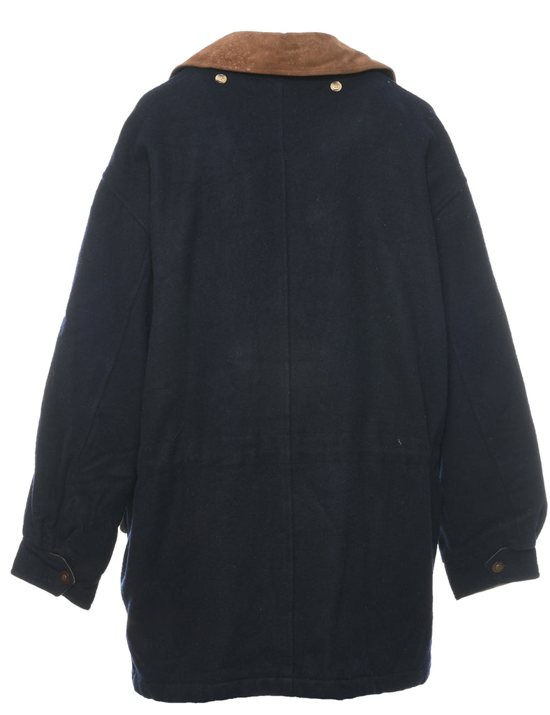 Navy Duffle Coat - L