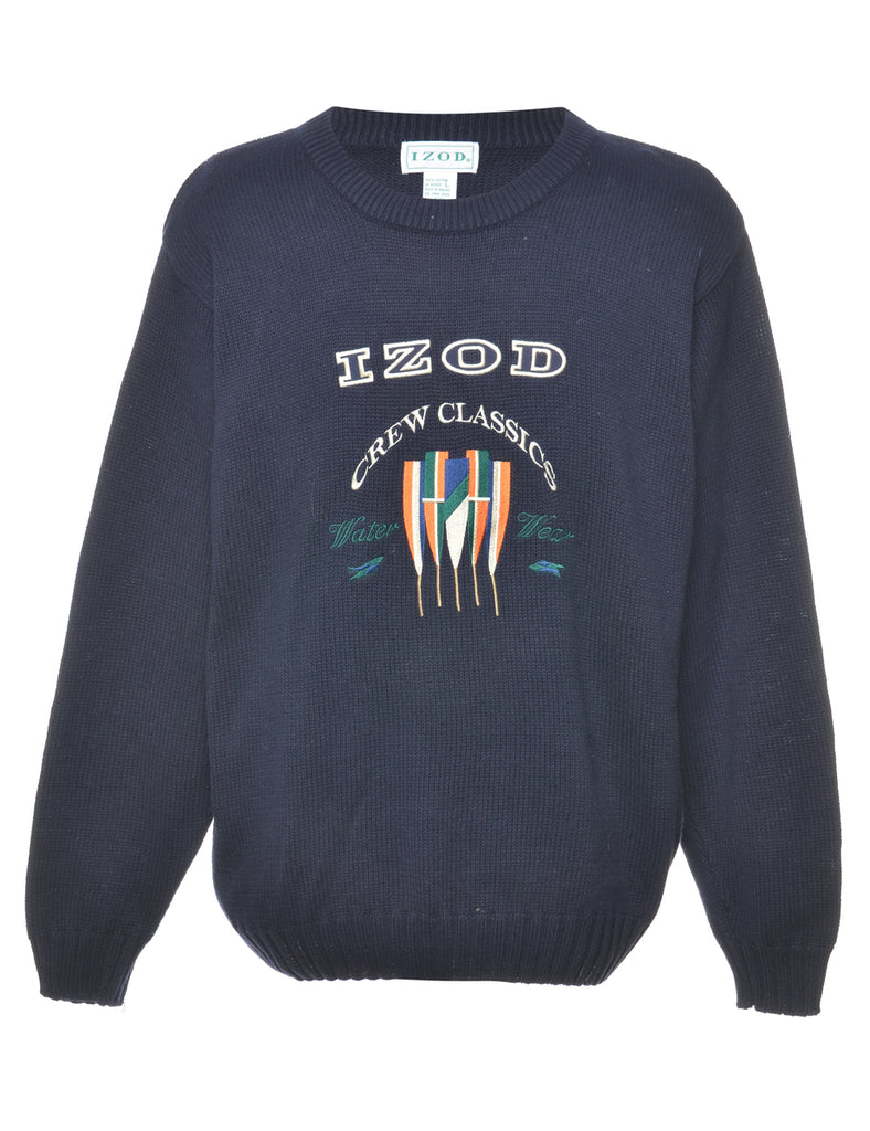 Navy Izod Jumper - L