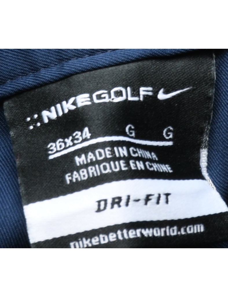 Nike Gold Navy Trousers - W36 L34