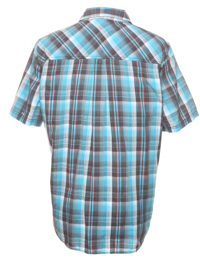 No Boundaries Checked Western Shirt - L