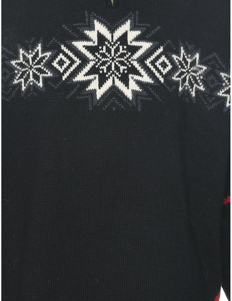 Nordic Black Jumper - XL